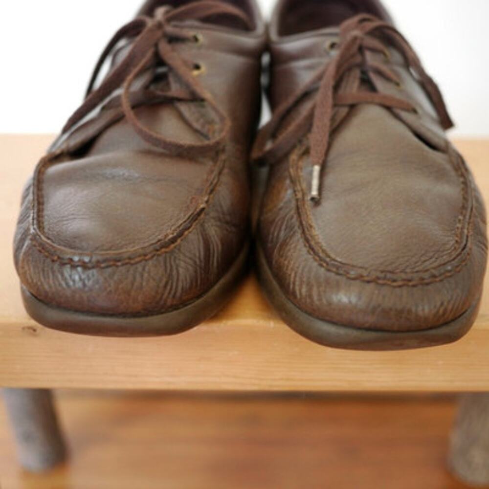 Vintage SAS Shoes Leather Chukka Sneakers Comfort Oxfords Mens USA 12.5M 47 - Picture 2 of 9